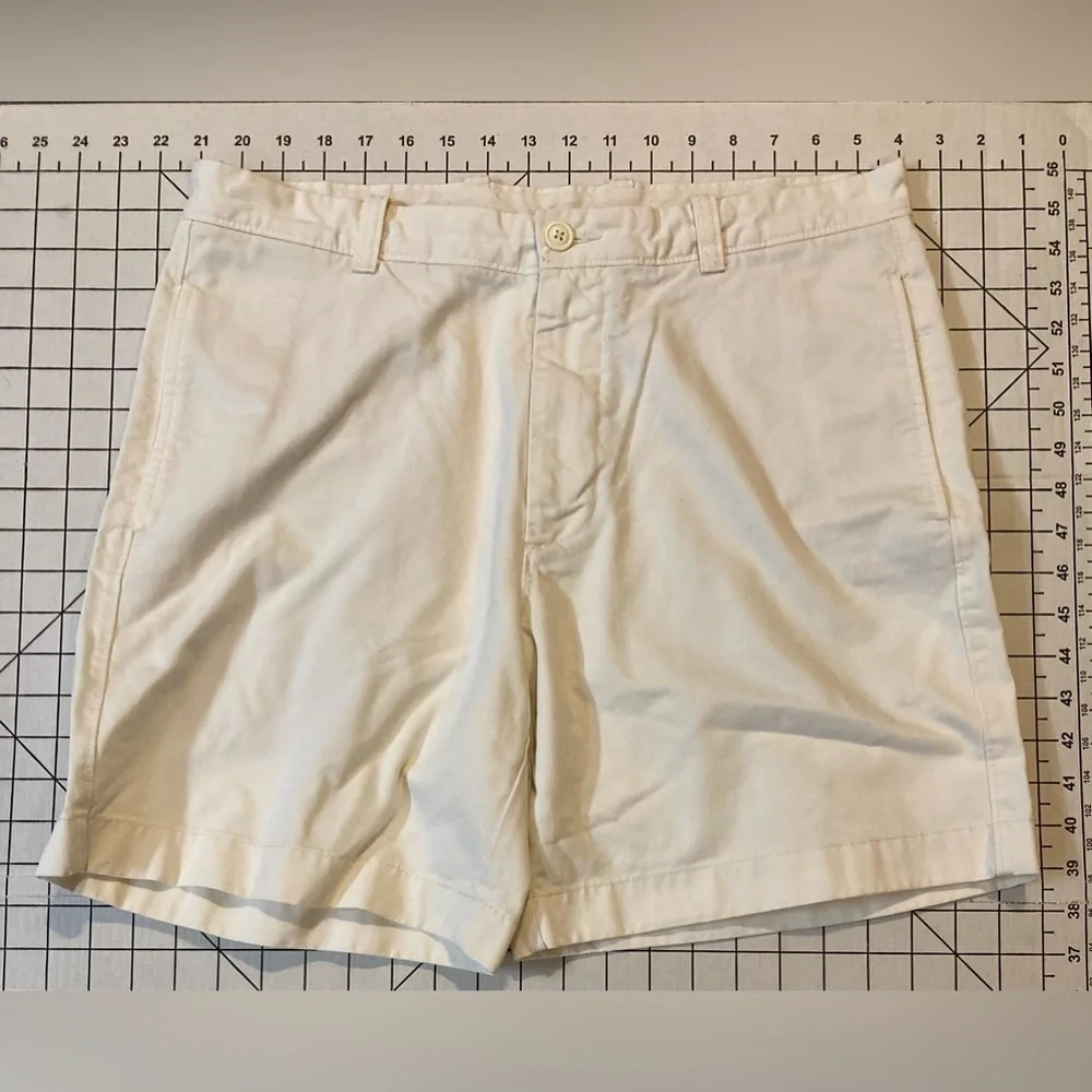 J. Crew Men’s Size 34W Light Cream Broken-In Regular Fit‎ Chino Shorts
